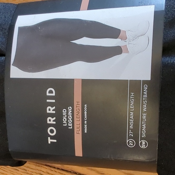 Torrid Full Length Signature Waist black Liquid Legging 4x new! - Picture 6 of 8